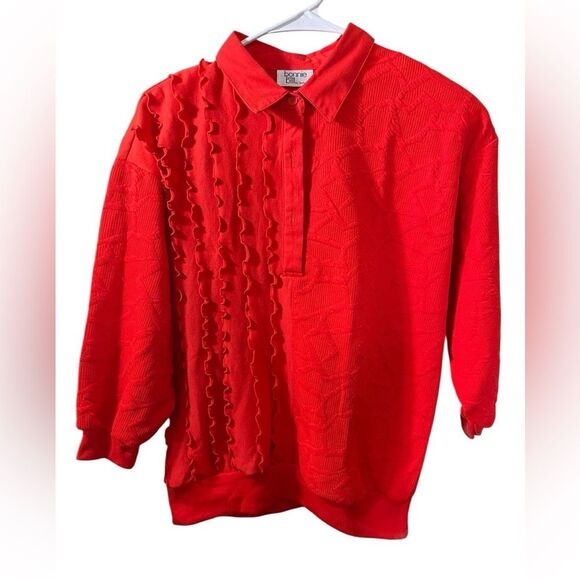 Bonnie & Bill Red Textured Sweater - Picture 1 of 5